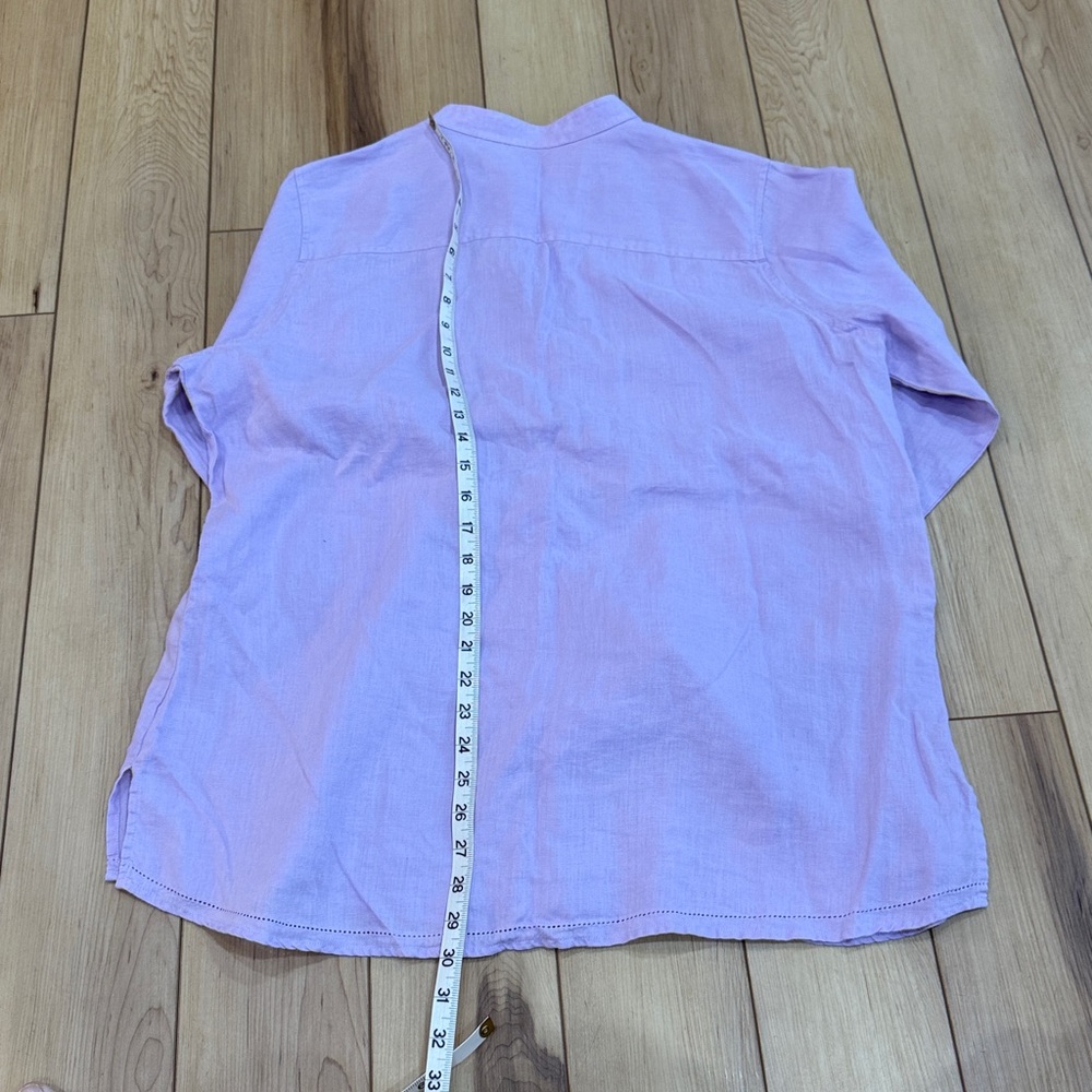 L.L. Bean Lavender Linen Shirt - Picture 8 of 8